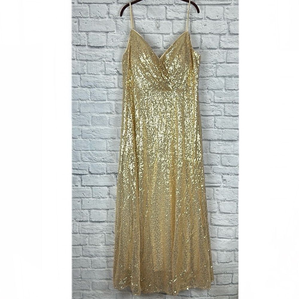 Gold Sequin Formal Dress Size 20